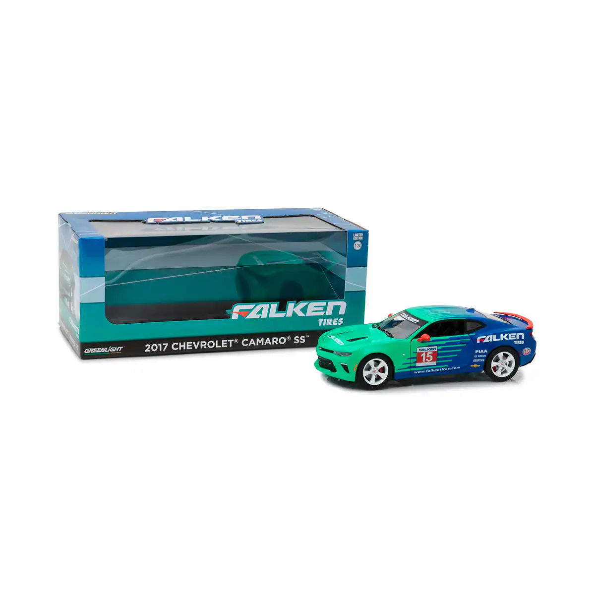 18241Falken Chevrolet Camaro SS 2017 Falken Greenlight Escala 1/24 - Imagen 1
