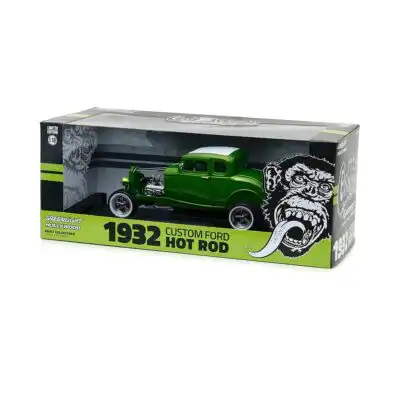 Ford Hot Rod 1932 Custom Gas Monkey Greenlight Escala 1/18