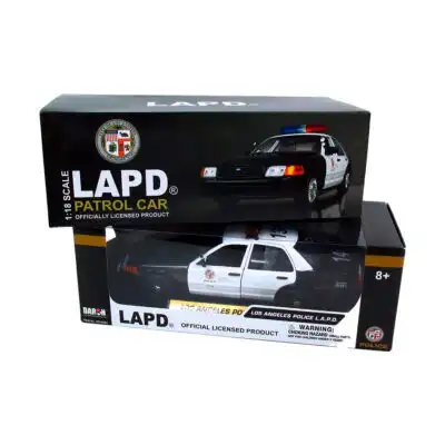 Ford Police Interceptor LAPD Patrulla Los Angeles Escala 1/18