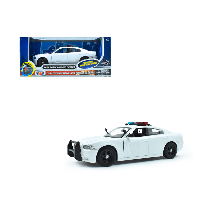 Dodge Charger Pursuit Patrulla con Luz y Sonido Motor Max 1/24