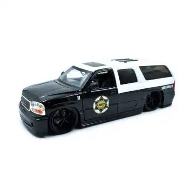 GMC Yukon Denali 2002 Patrulla Heat Jada Escala 1/24 Sin Caja