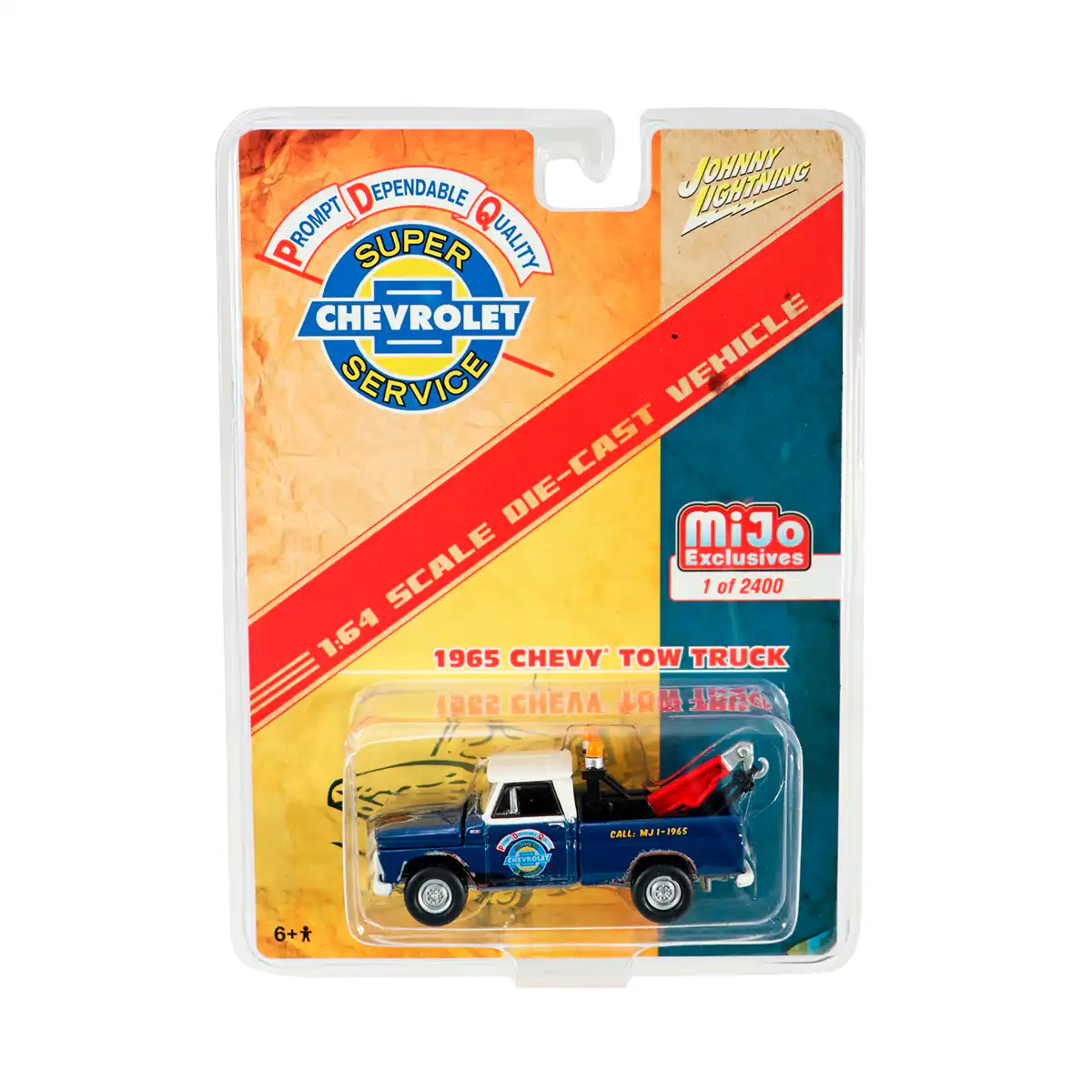 jlcp7036jl Chevy Tow Truck 1965 Grúa Johnny Lightning Escala 1/64
