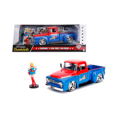 Ford F100 Pickup 1956 Supergirl Bombshells Jada Escala 1/24