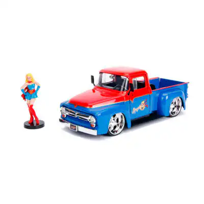 Ford F100 Pickup 1956 Supergirl Bombshells Jada Escala 1/24