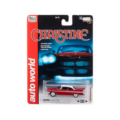 Plymouth Fury 1958 Christine Auto World Escala 1/64 Rojo Metal