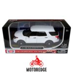 Ford Police Interceptor 2015 Patrulla Blanca Motor Max 1:24 - Imagen 2