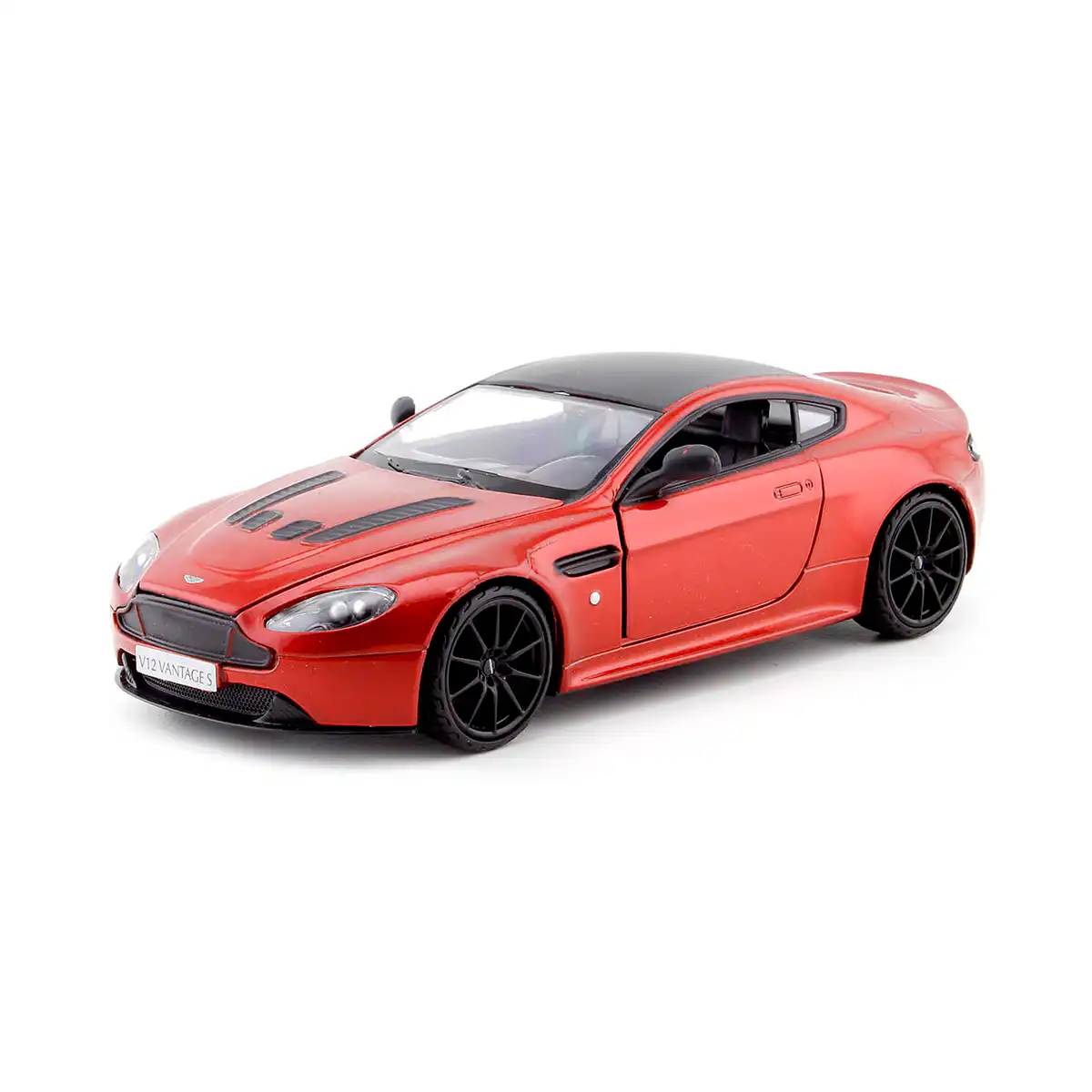 79322RDAston1 Aston Martin V12 Vantage S Motor Max Escala 1/24 Rojo Metal