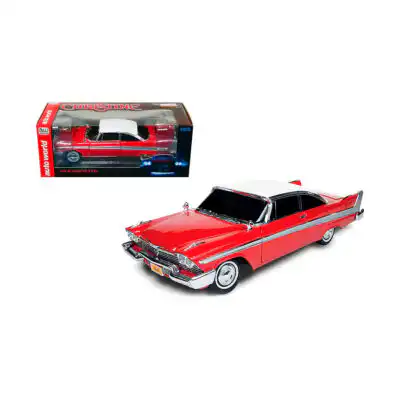 Christine 1958 Plymouth Fury con Luz Escala 1/18 Auto World