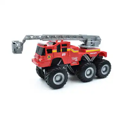 Camión De Bombero con Fricción Builder Maisto 1/43 Sin Caja