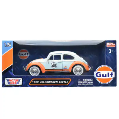 Volkswagen Beetle Gulf 1966 Motor Max Escala 1/24