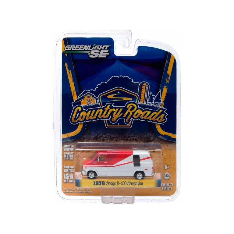 Dodge B-100 Street Van 1976 Country Greenlight Escala 1/64