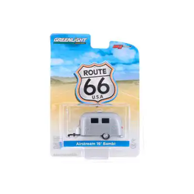 Airstream 16 Bambi Ruta 66 Remolque Greenlight Escala 1/64