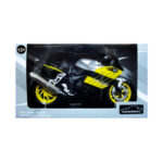 BMW K1200S Amarillo Motocicleta Automaxx Escala 1/12 - Imagen 8