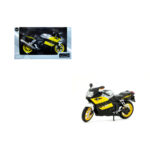 BMW K1200S Amarillo Motocicleta Automaxx Escala 1/12