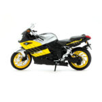 BMW K1200S Amarillo Motocicleta Automaxx Escala 1/12 - Imagen 3
