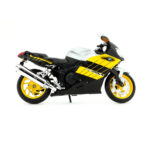 BMW K1200S Amarillo Motocicleta Automaxx Escala 1/12 - Imagen 6