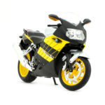 BMW K1200S Amarillo Motocicleta Automaxx Escala 1/12 - Imagen 5