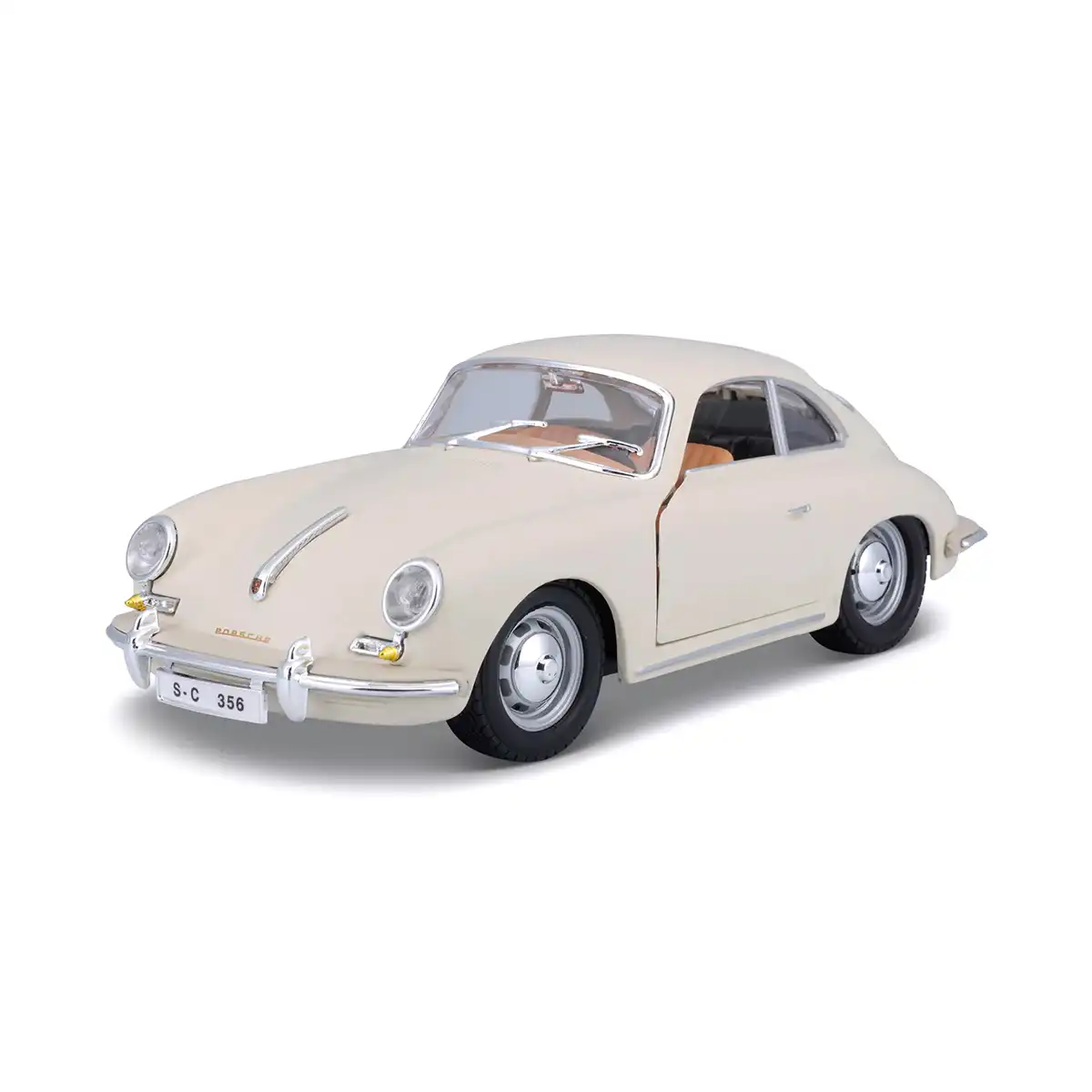 24079Porsche Porsche 356b Coupe 1961 Blanco Burago Escala 1/24 Sin Caja