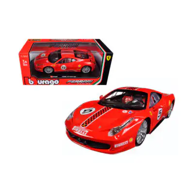 Ferrari 458 Challenge Rojo Burago Escala 1/24