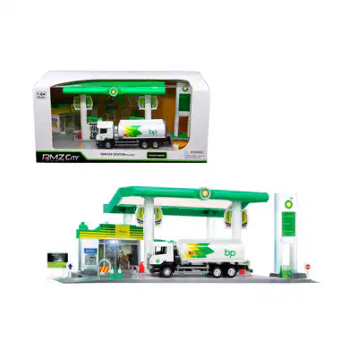Gasolinera BP Estación con Luz y Sonido Escala 1/64 RMZ