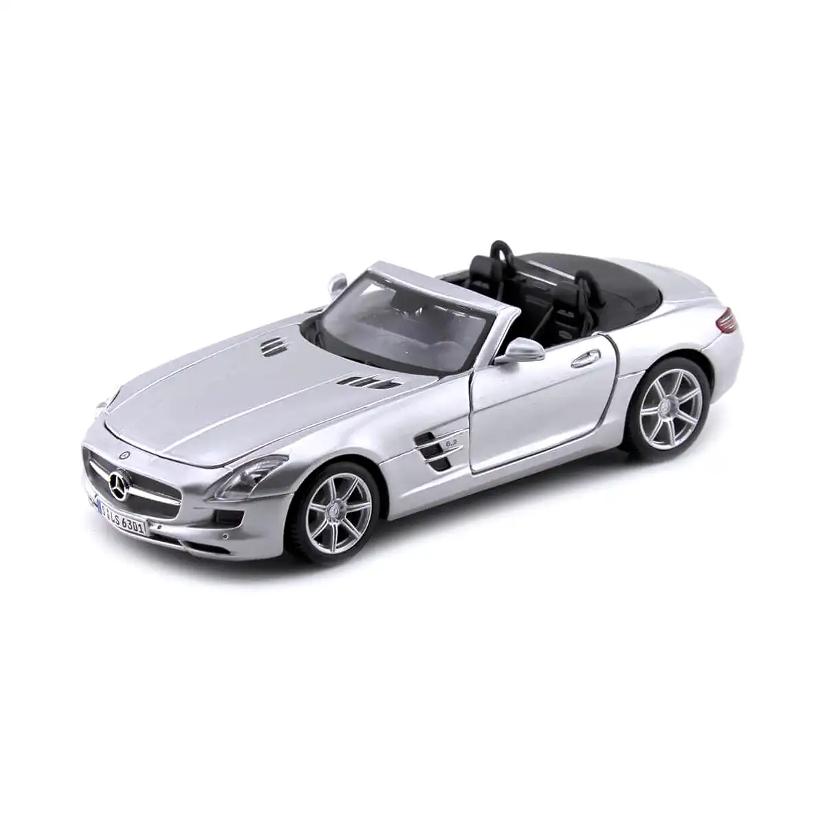 34272SILMB Mercedes Benz SLS AMG Roadster Plata Maisto 1/24 Sin Caja - Imagen 1