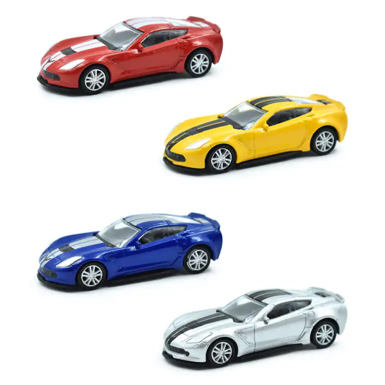Chevy Corvette Grand Sport Serie 4 Piezas Fricción RMZ 1/64