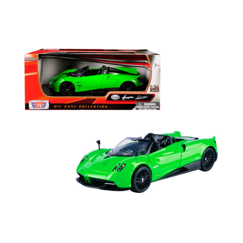 Pagani Huayra Roadster Verde Motor Max Escala 1/24