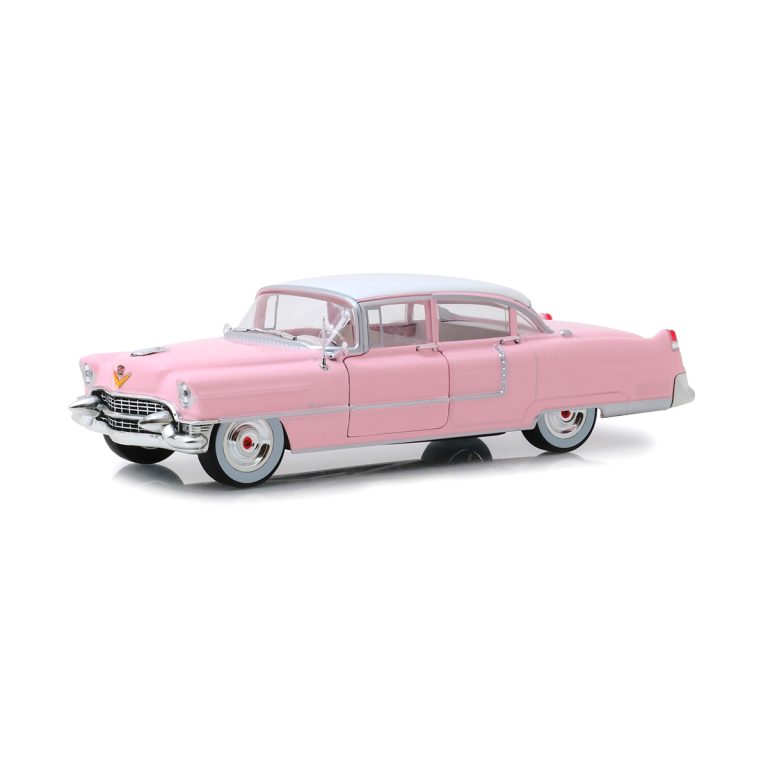 Cadillac Fleetwood 1955 Elvis Presley Greenlight Escala 1/24 Rosa Metal
