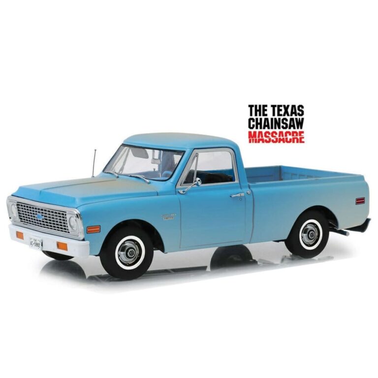 Chevrolet C10 Pickup 1971 Texas Chainsaw Highway 61 Escala 1/18 Azul