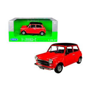 Mini Cooper 1300 Rojo Clásico Welly Escala 1/24