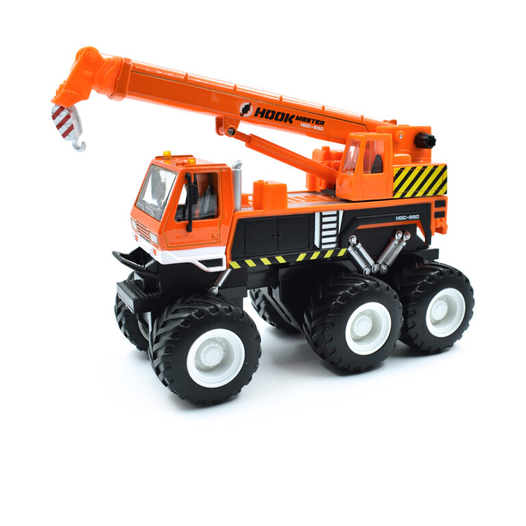 Camión Grúa Pluma Naranja con Fricción Maisto 1/43 Sin Caja