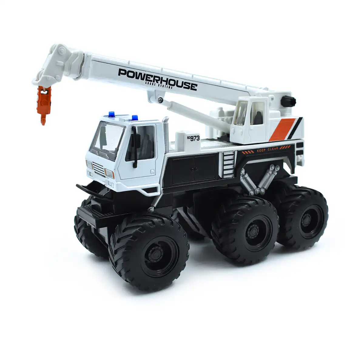 24191CWHGrua Camión Grúa Pluma Blanco con Fricción Maisto 1/43 Sin Caja