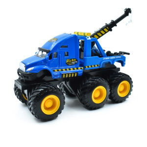 Tráiler Grúa con Fricción Builder Azul Maisto 1/43 Sin Caja