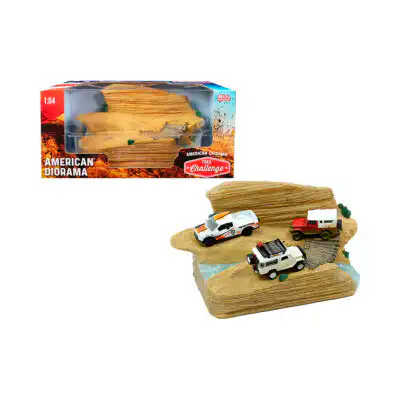 Exhibidor Trail Challenge Enduro American Diorama Escala 1/64