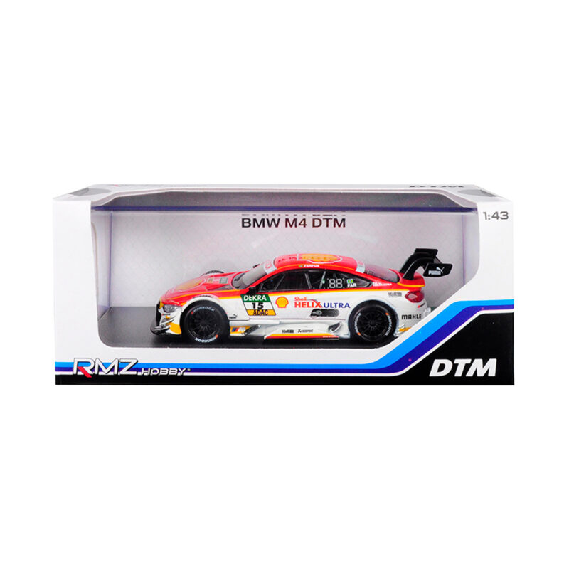 BMW M4 DTM Team Shell Racing RMZ Escala 1/43 Blanco Metal