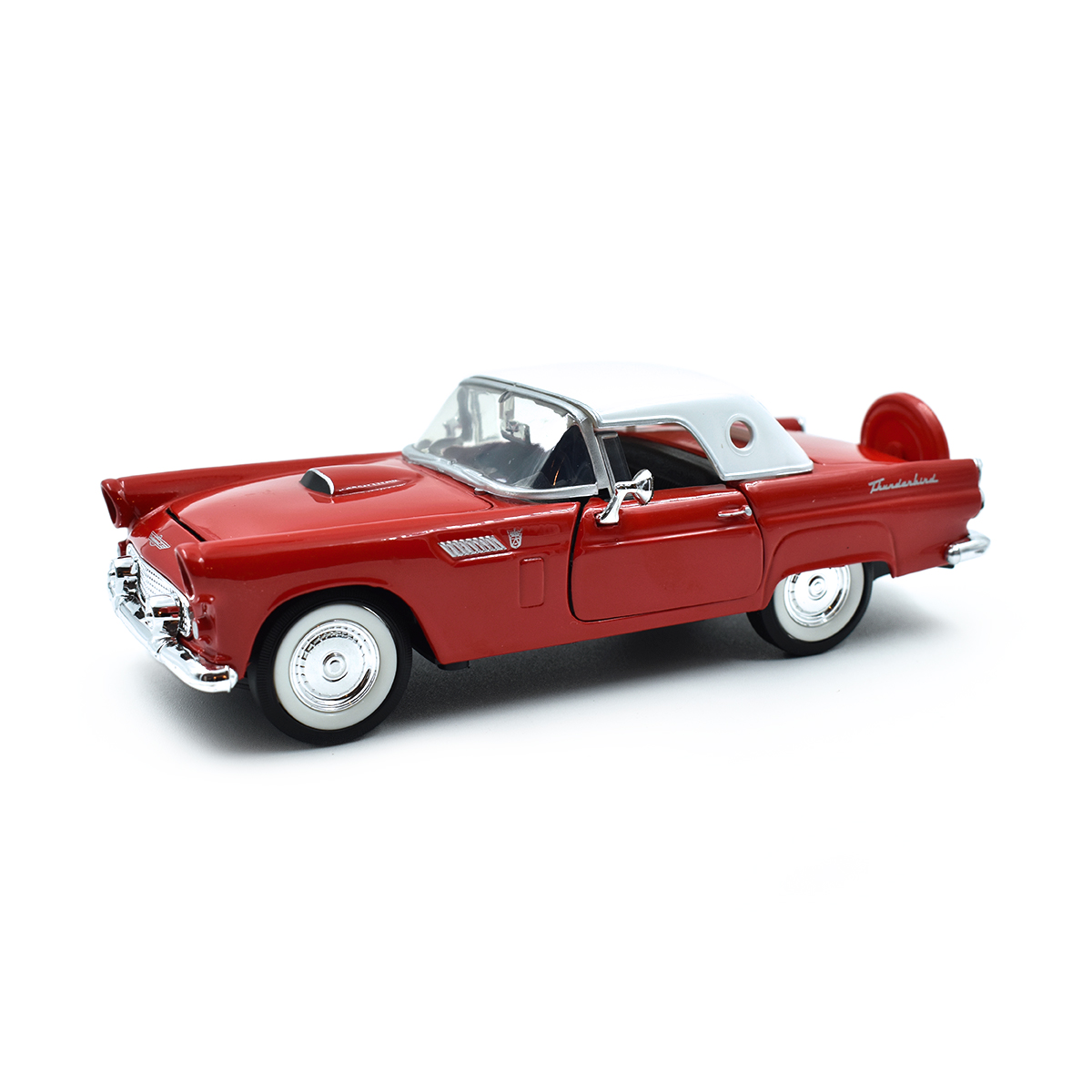 73312DRDFord Ford Thunderbird 1956 Rojo Motor Max Escala 1/24 Sin Caja