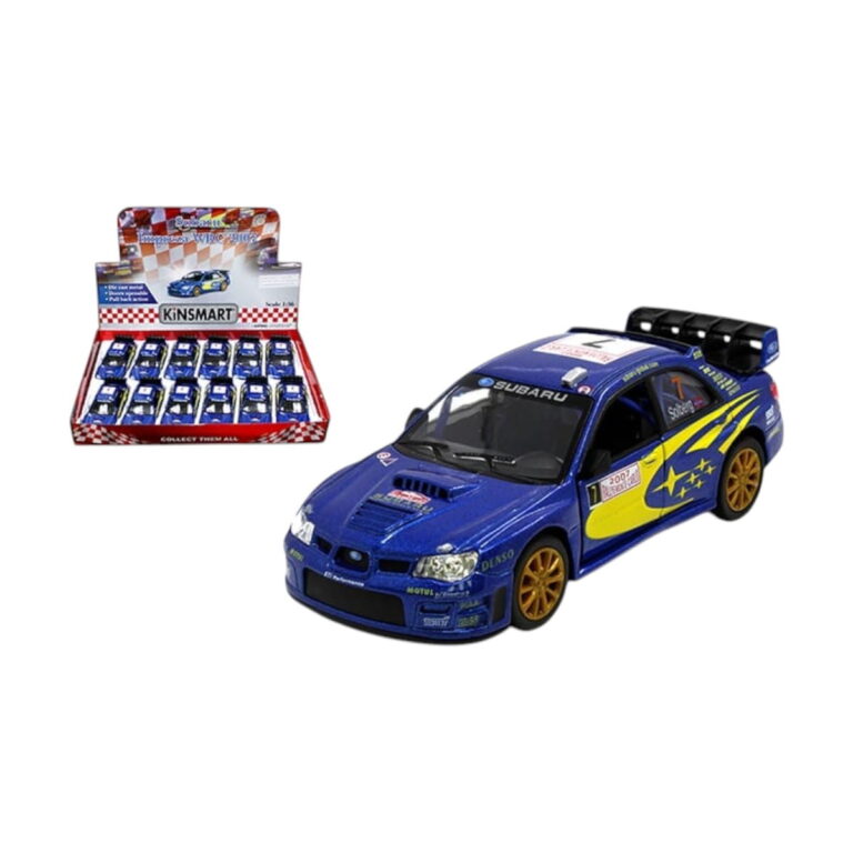 Subaru Impreza 2007 Caja 12 Piezas Kinsmart Escala 1/36