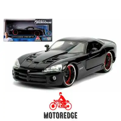 Dodge Viper Srt 10 Letty Negro Rapido Furioso 1:24 Jada