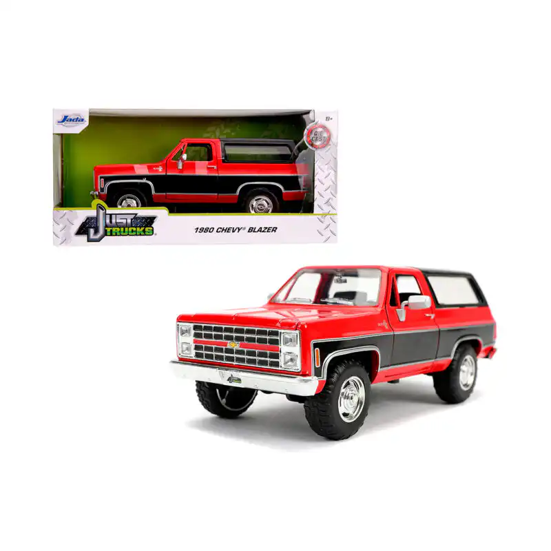 Chevy Blazer K5 1980 Roja Just Trucks Jada Escala 1/24