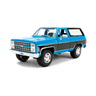 Chevy Blazer K5 1980 Azul Camioneta Just Trucks Jada 1/24