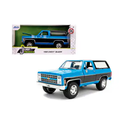 Chevy Blazer K5 1980 Azul Camioneta Just Trucks Jada 1/24