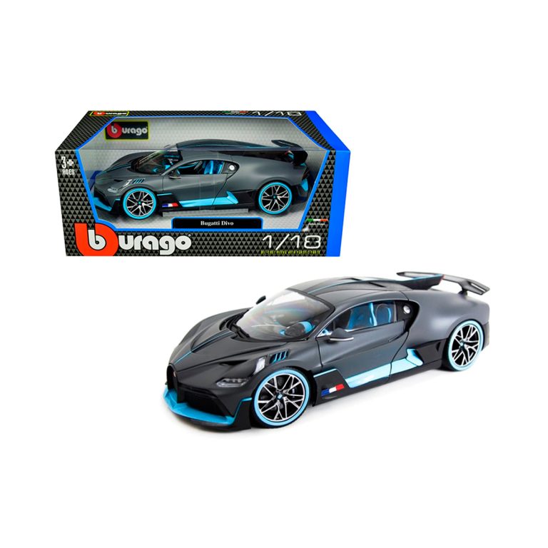 Bugatti Divo 2018 Collectors Burago Escala 1/18 Gris