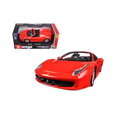 Ferrari 458 Spider Rojo Burago Escala 1/24