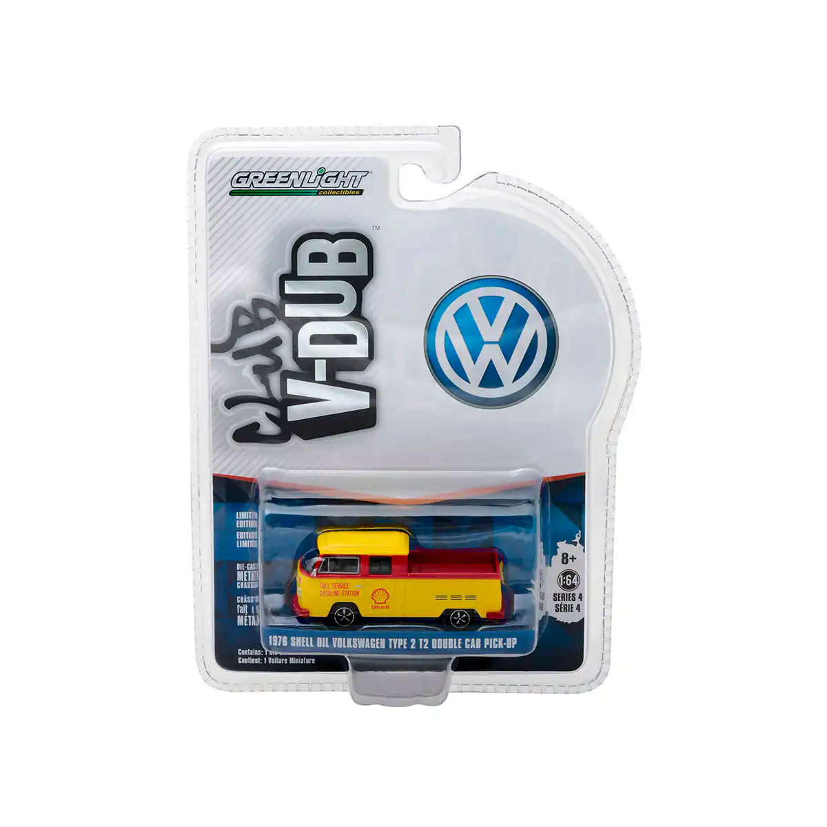 29860Shell VW Combi Pickup T2 1976 Shell V-DUB Greenlight Escala 1/64