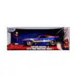 Ford Mustang Mach 1 1973 Capitana Marvel Avengers Jada Escala 1/24 - Imagen 6