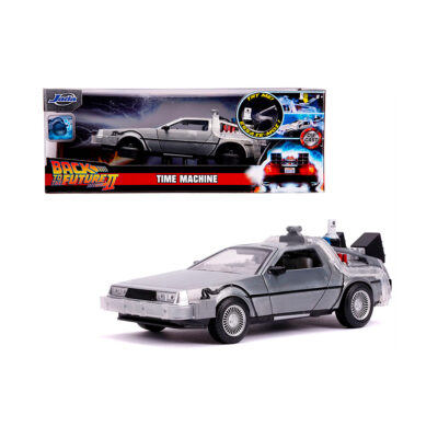 Volver al Futuro Delorean Time Machine Luz Jada Escala 1/24