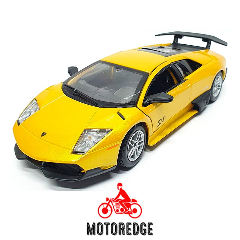 amarillo Lamborghini Murcielago Lp 670 Sv Yl 1:24 Burago - Imagen 1