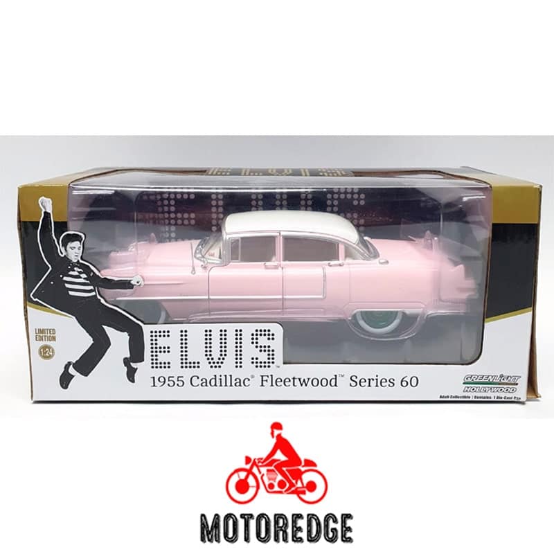 elvis-min Elvis Presley Cadillac Fleetwood Rosa Chase Greenlight 1:24 - Imagen 1