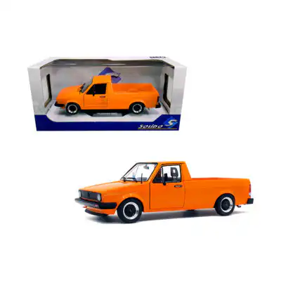 Volkswagen Caddy Pickup 1982 MK1 Naranja Escala 1/18 Solido