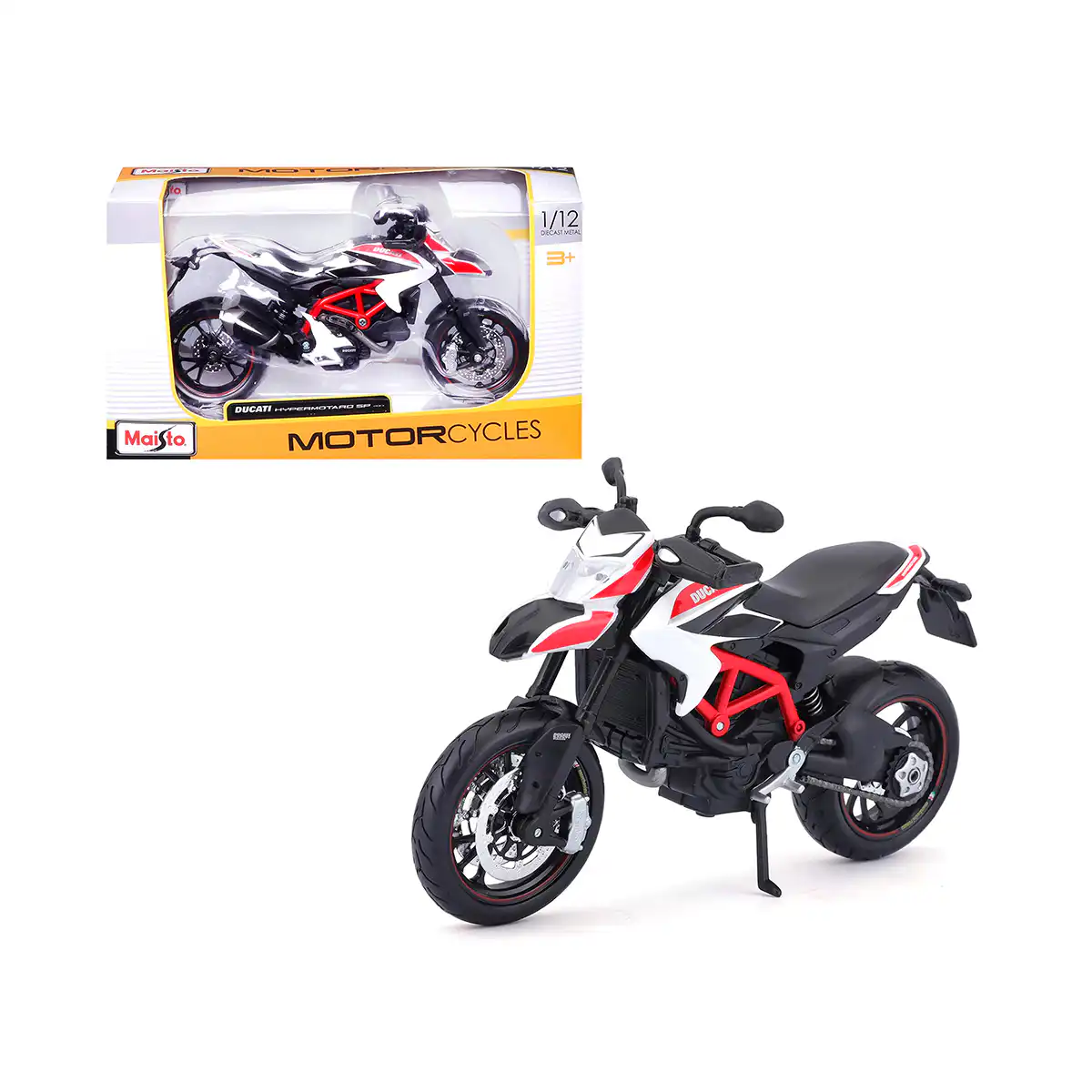 13015WHD4 Ducati Hypermotard SP 2013 Maisto Escala 1/12